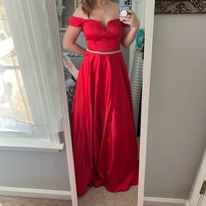 Red prom dress